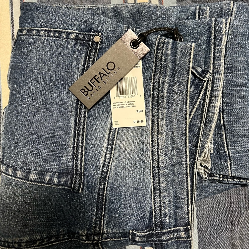 Sellin brand new slim fit buffalo jean david bitton 33/30